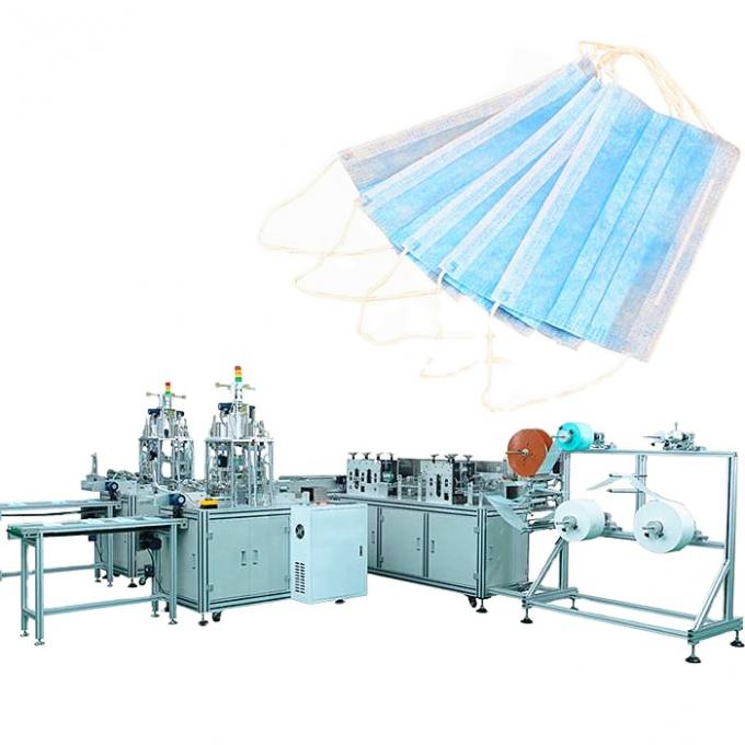 3 plis masque protecteur chirurgical à grande vitesse de 4 plis faisant la machine 0