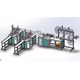 3 couches automatiques de masque non tissé plat faisant la machine fournisseur