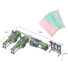 Masque protecteur chirurgical jetable de grande précision faisant la machine fournisseur