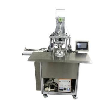 Machine de soudure élastique de boucle d'oreille de masque de 3 de pli textiles tissés non