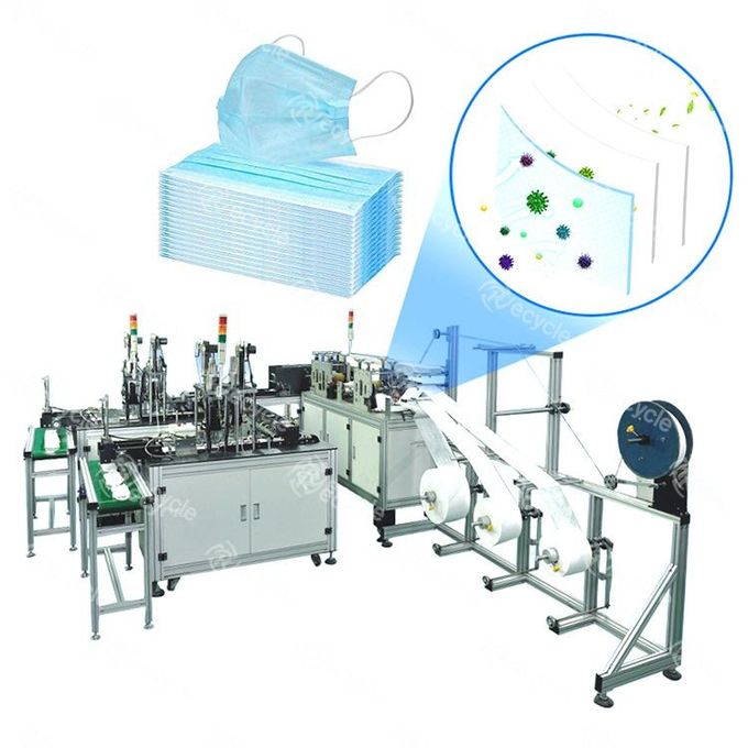 Masque protecteur médical complètement automatique de soudure faisant la machine 0